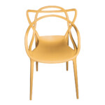 Plastic Relax Chair With Arm Rest; (55.5x53.5x83)cm, Ginger