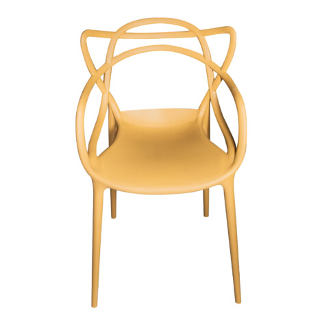 Plastic Relax Chair With Arm Rest; (55.5x53.5x83)cm, Ginger