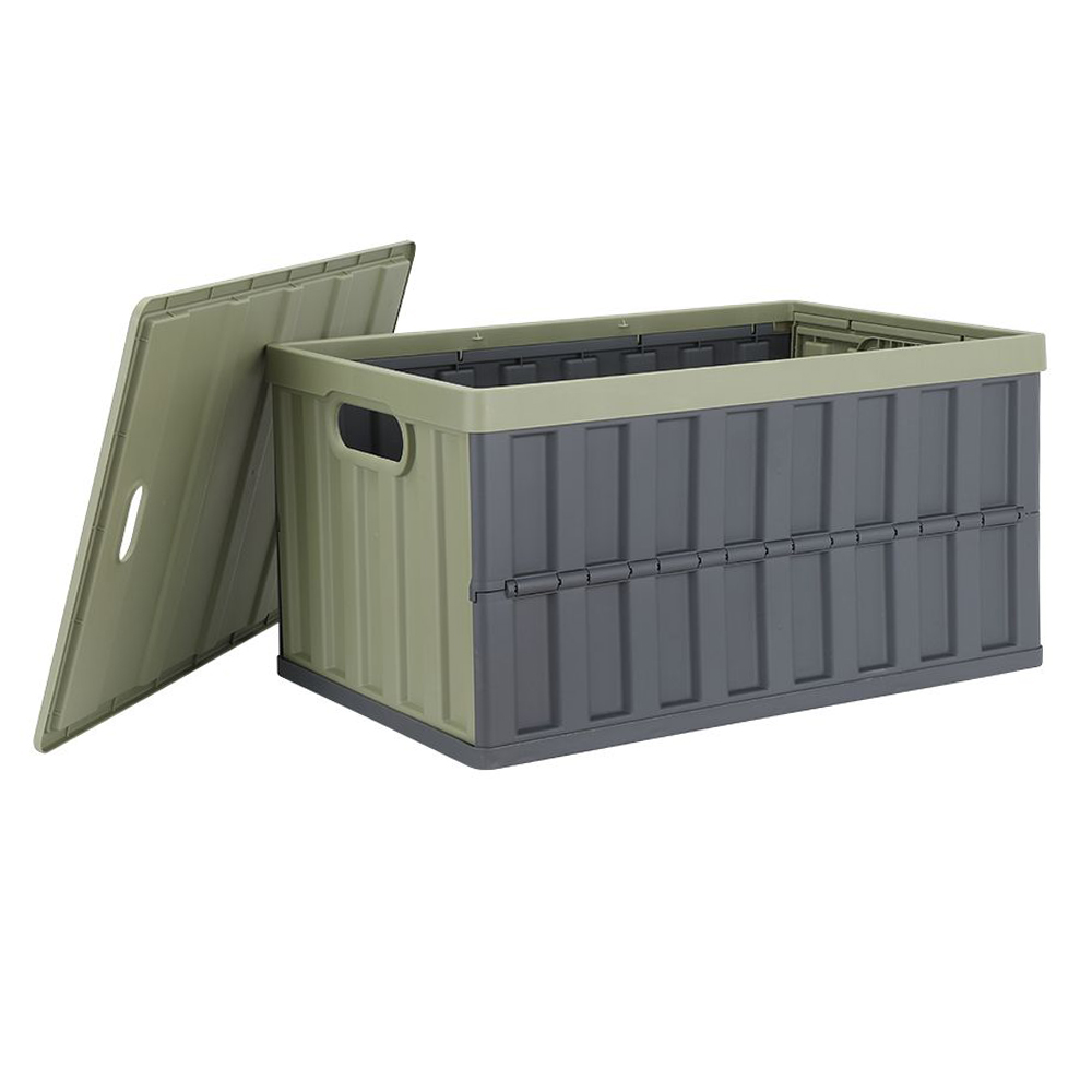 Truck Foldable Crate, 64L; (59.5x39x31.5)cm,  Green/DarkGrey