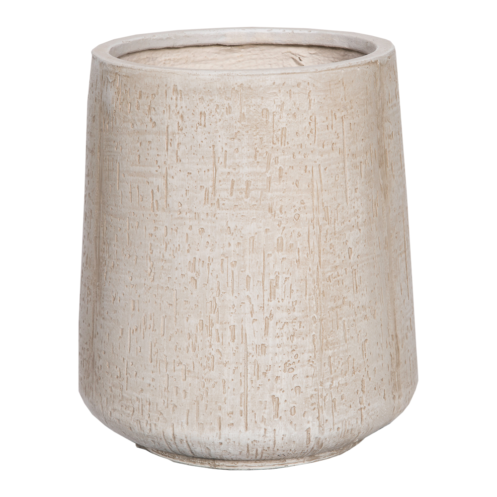 Fibre clay pot Round small, (27.5x27.5x31)cm