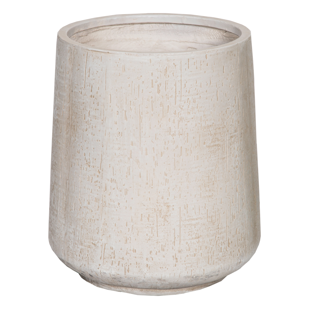 Fibre clay pot Round medium, (37x37x41