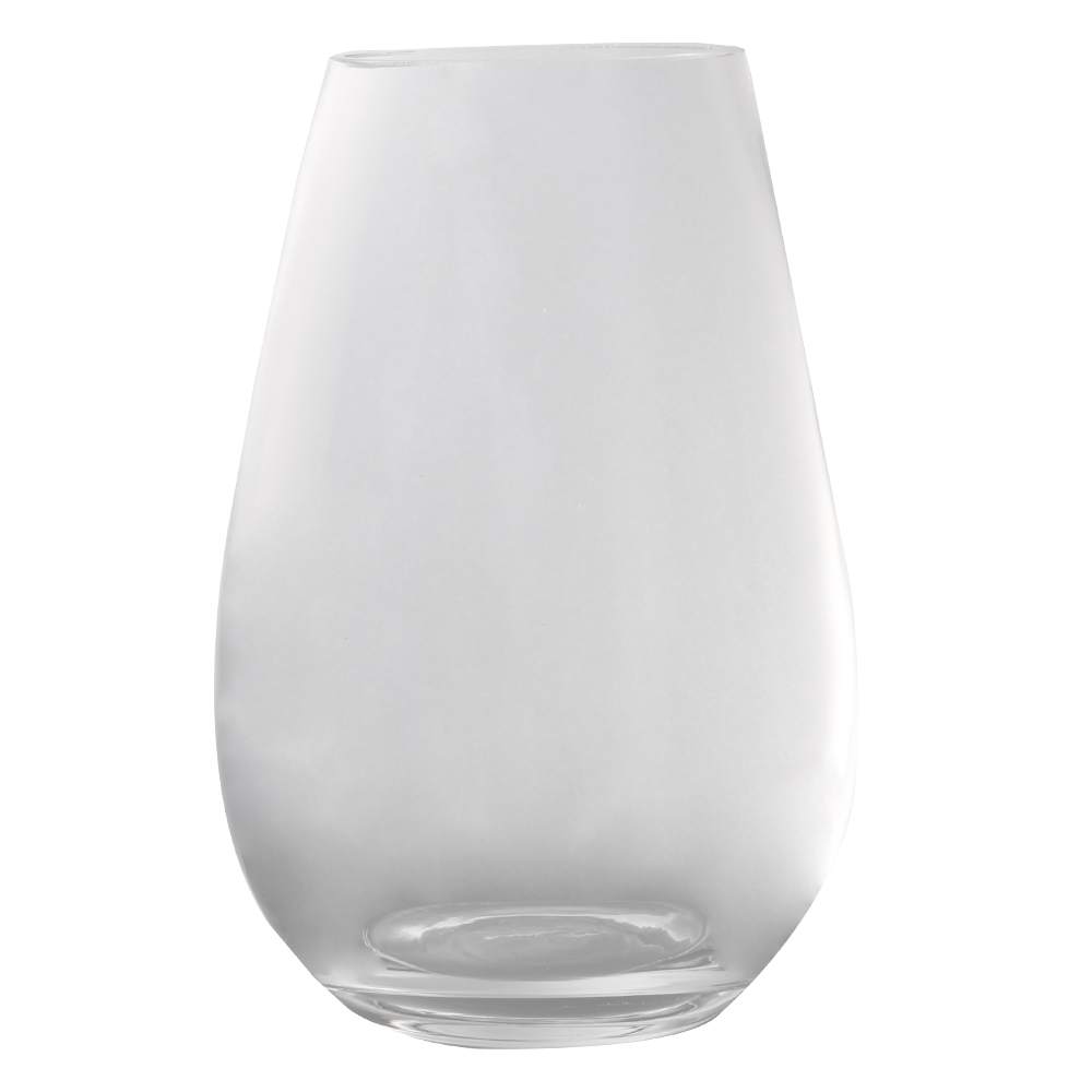 Domus: Clear Glass Vase; 23cm 1
