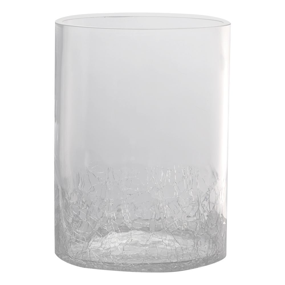 Domus: Clear Glass Vase; 20cm 1