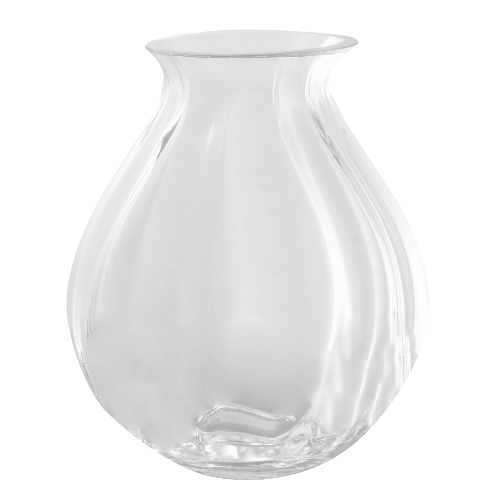 Domus: Clear Glass Vase; 18cm 1