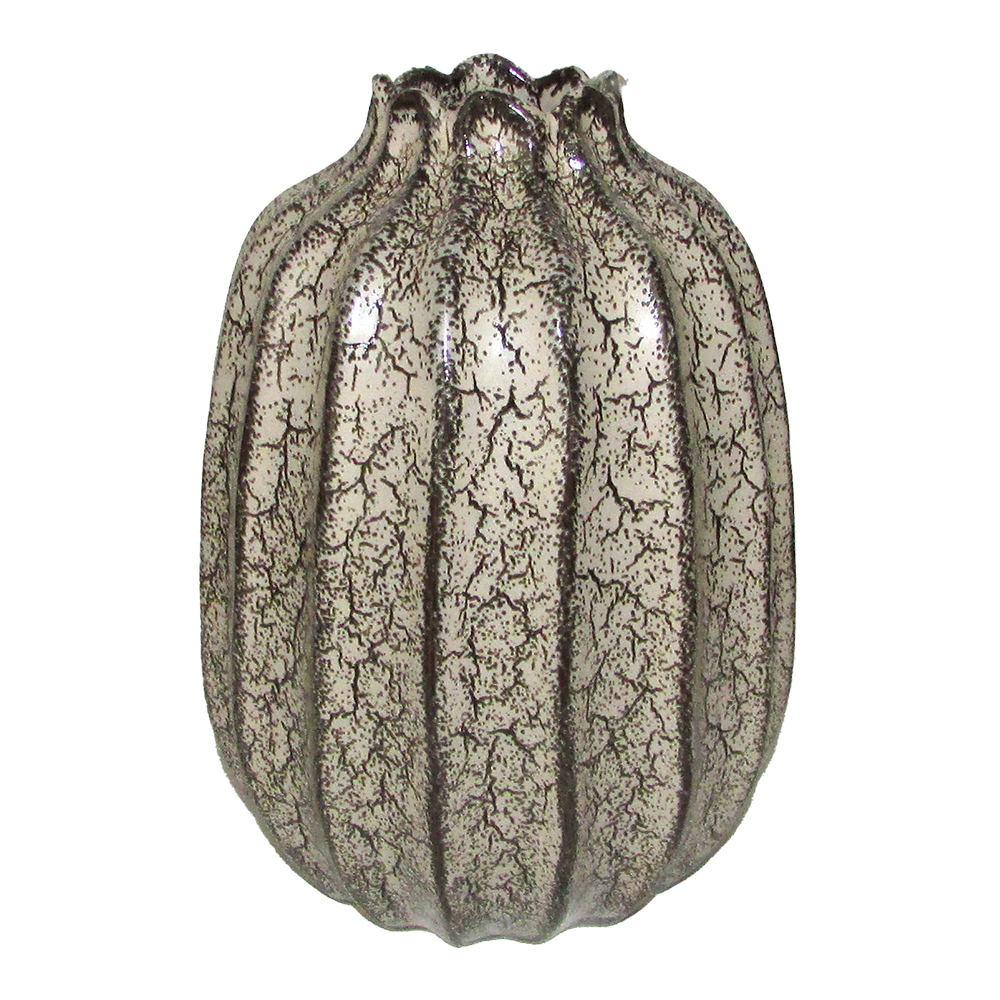 Decorative Vein Pattern Ceramic Vase; (18x18x25