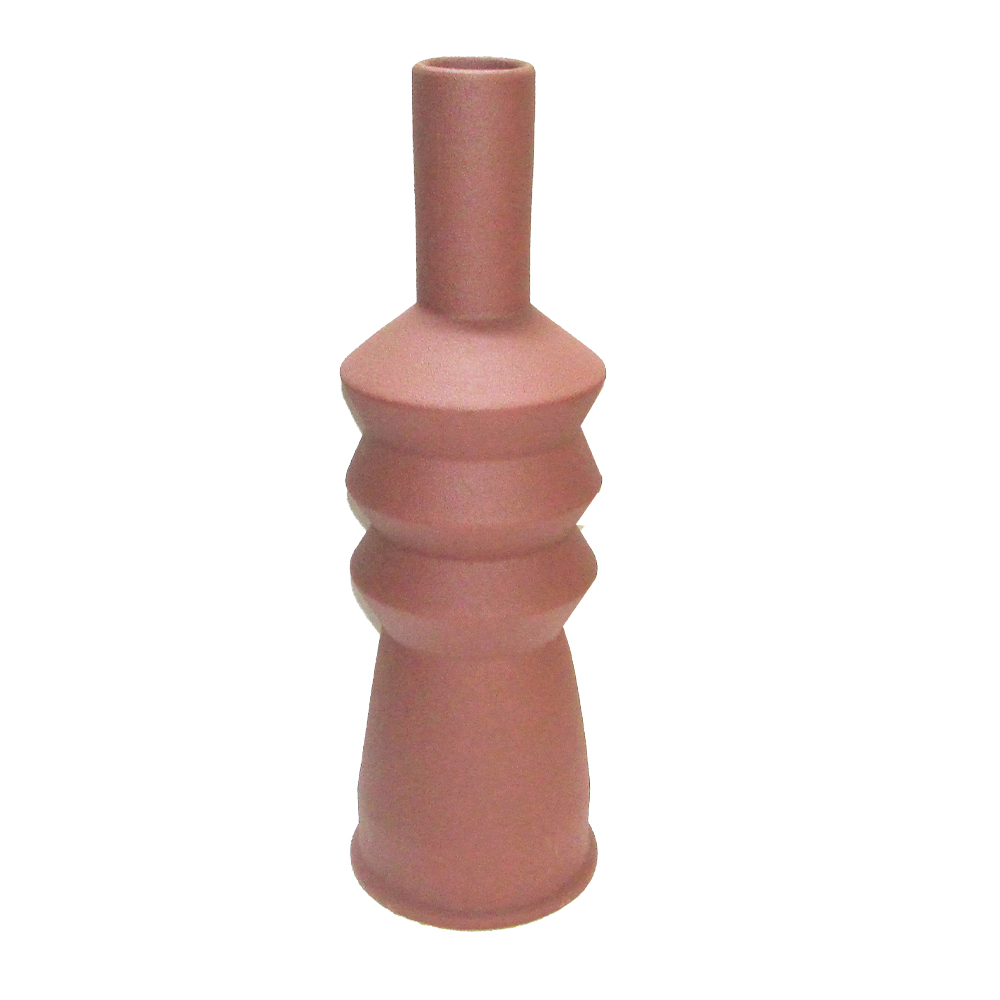 Decorative Ceramic Vase; (15x15x47)cm, Copper Red 1