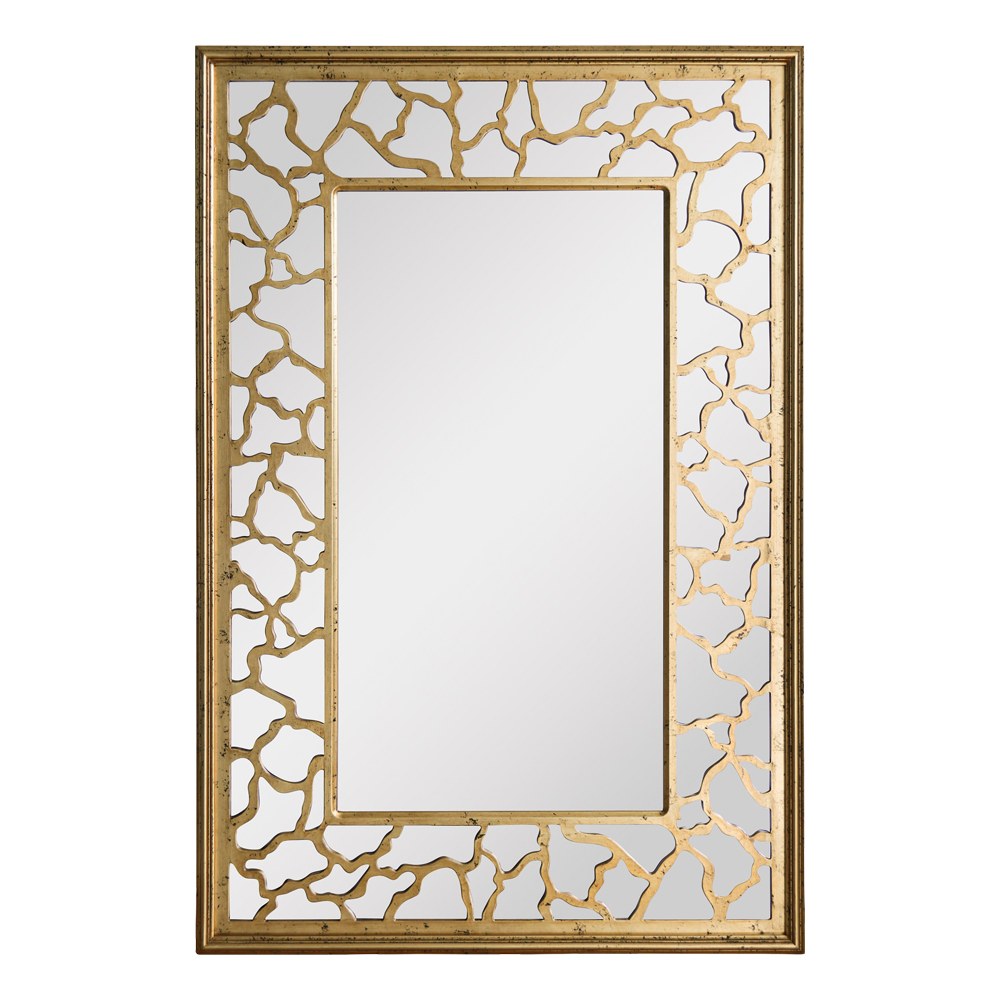 Decorative Wall Mirror With Frame; (124x84x3