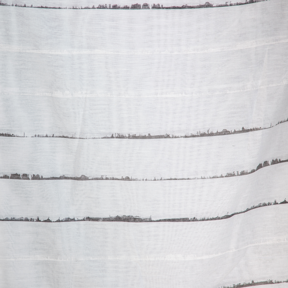 ROSA 3001 : Ferri Striped Furniture Fabric; 280cm, White/Black 1