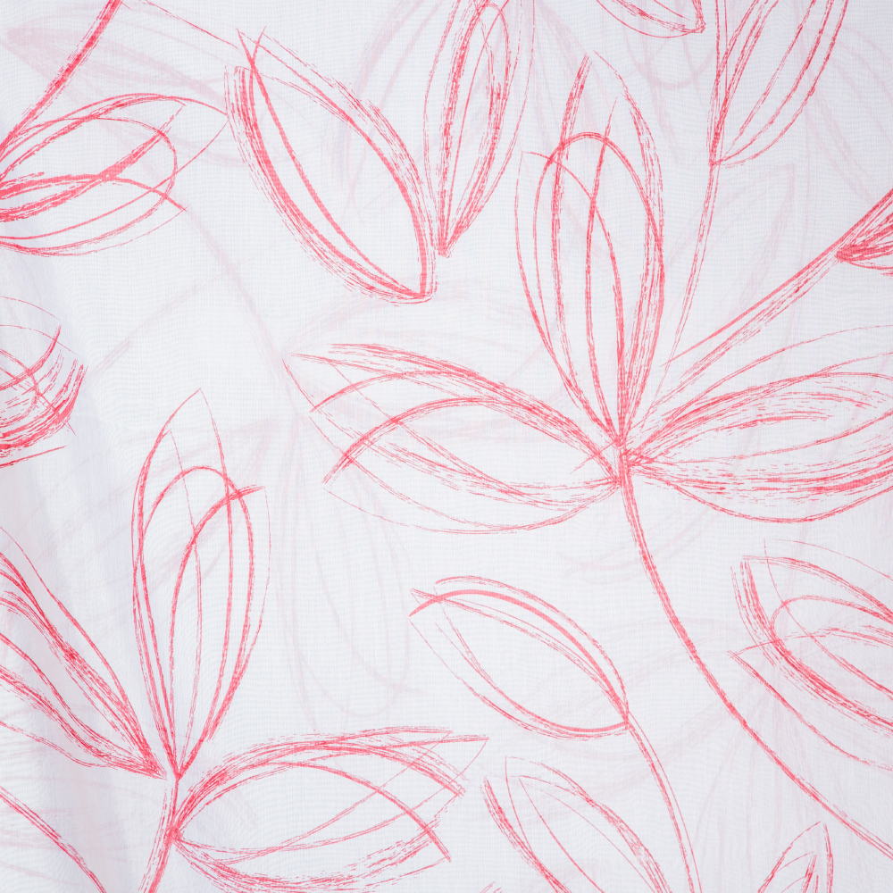 ROSA 3001 : Ferri Floral Furniture Fabric; 280cm, Red 1