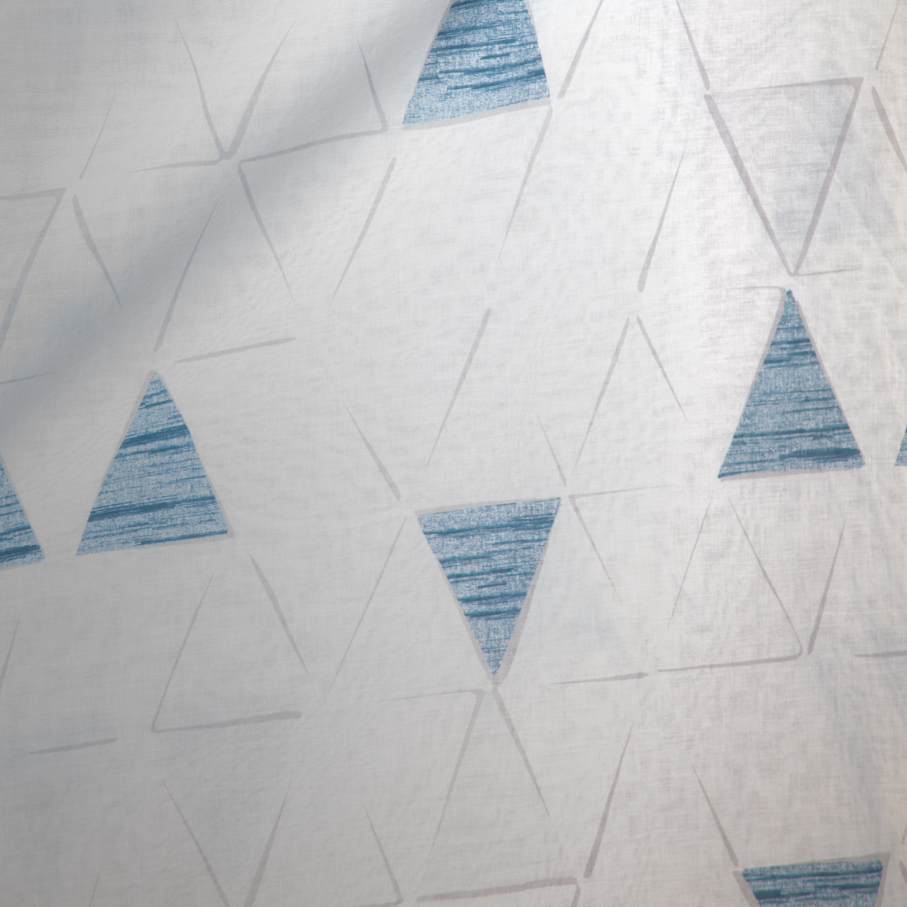 TANA 1002 : Ferri Triangular Furniture Fabric; 280cm, Blue 1