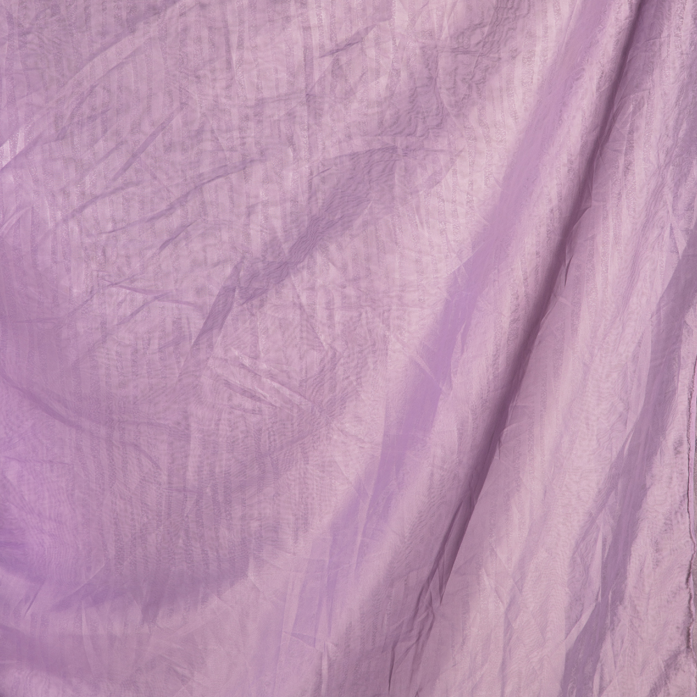 Fiji Collection : Embossed Voile Fabric; 280cm, Purple 1