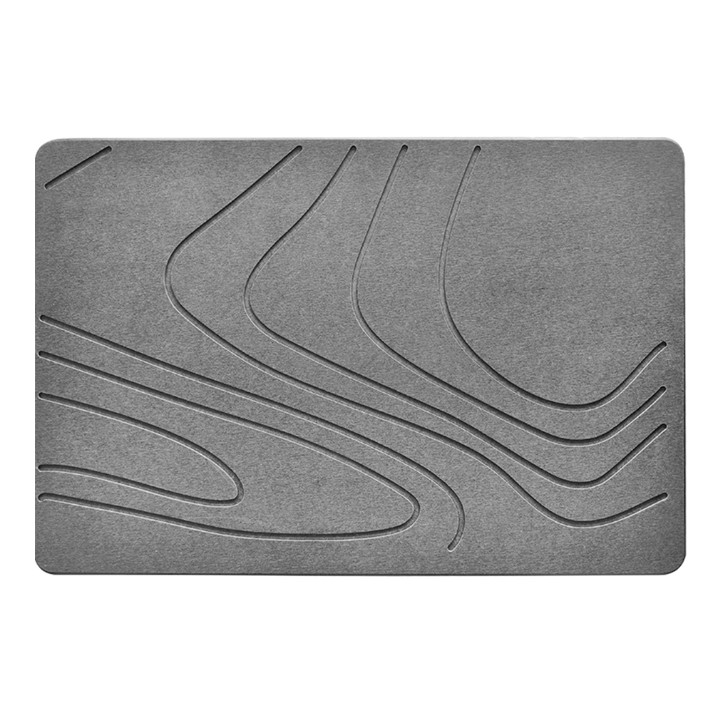 Diatomite Absorbent-Stone Bath Mat; (39x60x0