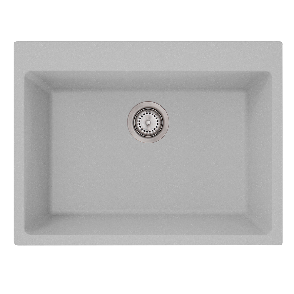 Composite Granite Inset Kitchen Sink Single Bowl; (62.5×47
