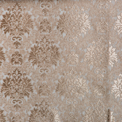 SAGE: VISTA Floral Pattern Upholstery Furnishing Fabric; 280cm, Brown 1