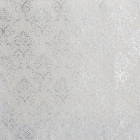 SAGE: VISTA Floral Pattern Upholstery Furnishing Fabric; 280cm, White 1