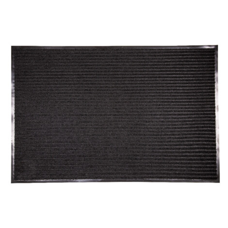 PVC Ribbed Door Mat; (60×90)cm, Black 1