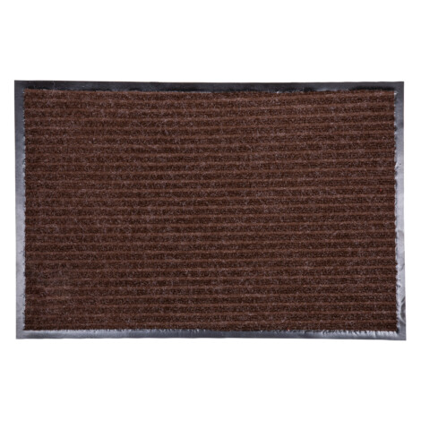 PVC Ribbed Door Mat; (60×90)cm, Coffee 1