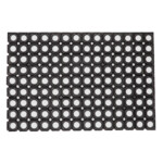 Rubber Floor Mat;(80x60x2)cm, Black