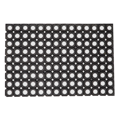 Rubber Floor Mat;(80x60x2)cm, Black