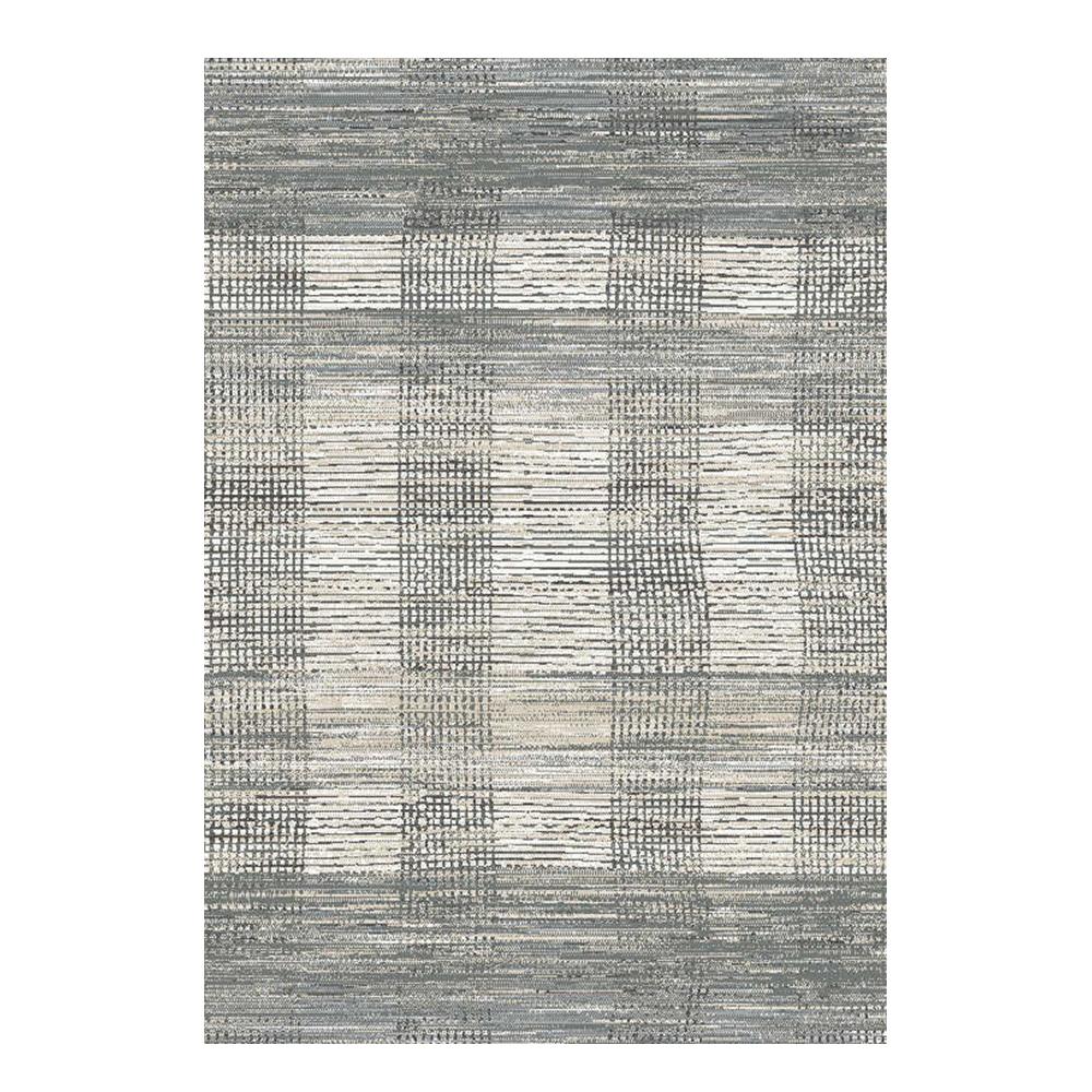 Cornelia 3600 Plaid Pattern Carpet Rug; (100×150)cm, Grey 1