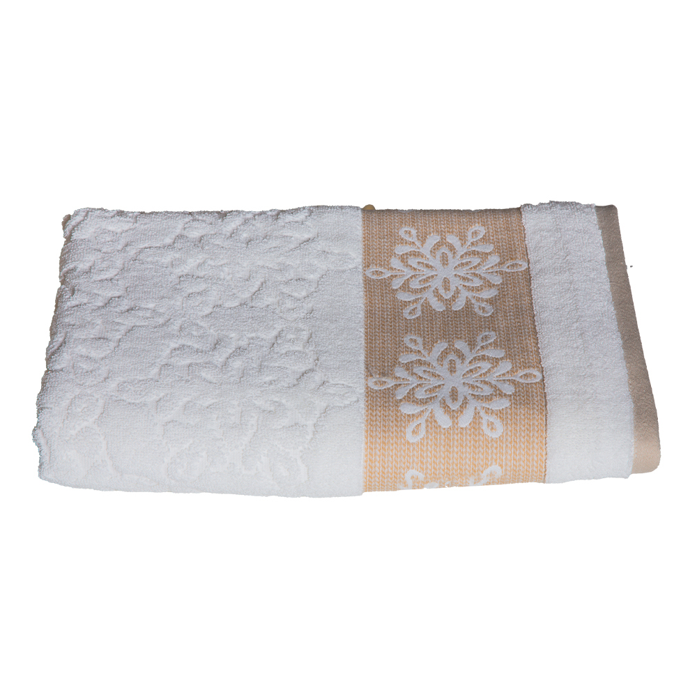 Flake Bath Towel; (70x140)cm, White