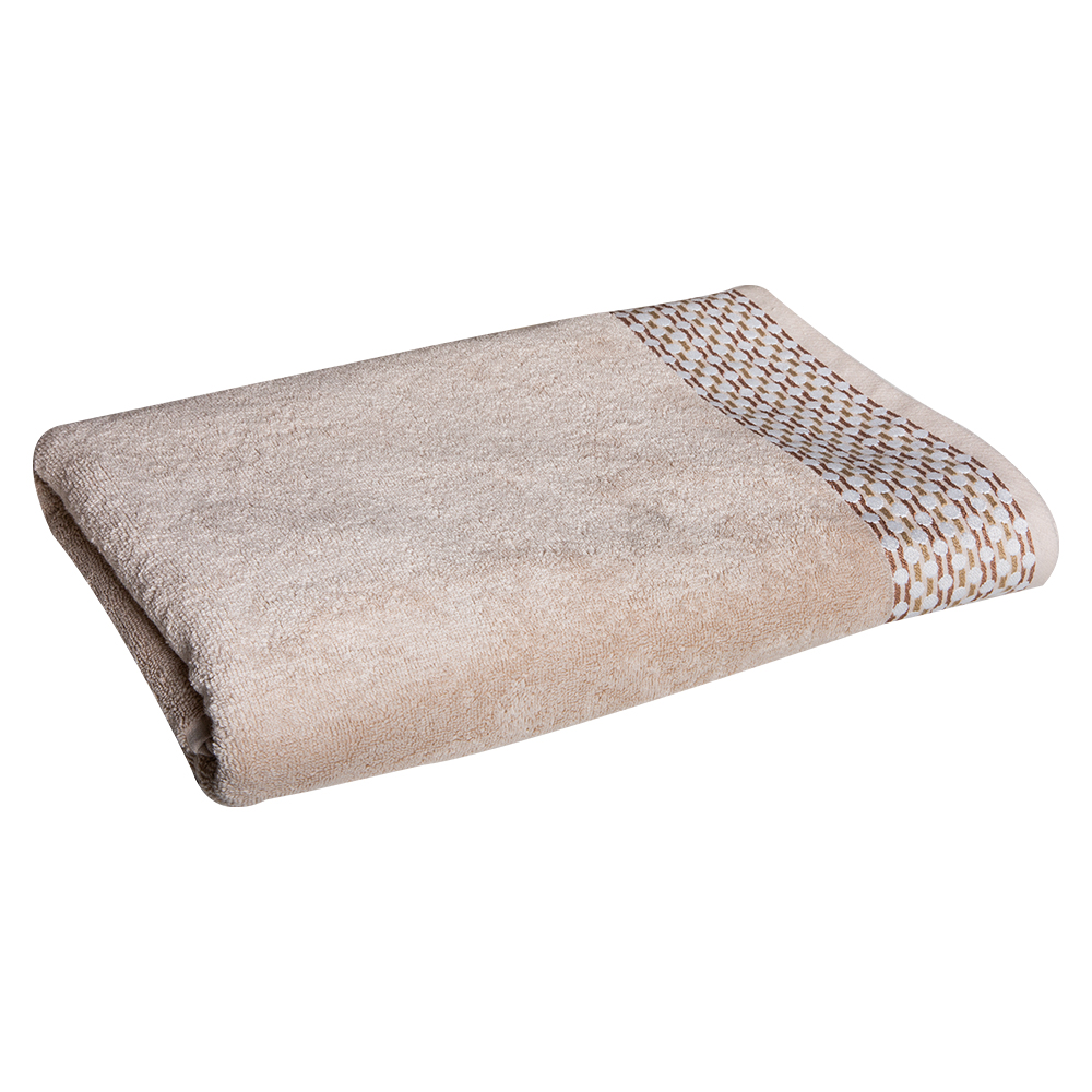 Bath Sheet, Orbit Design; (81×163)cm, Beige 1