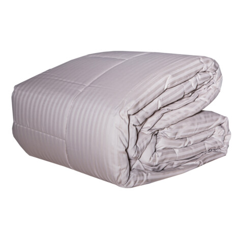 King Comforter, Cotton Stripe Sateen; (220×240)cm 1pc, Sand 1