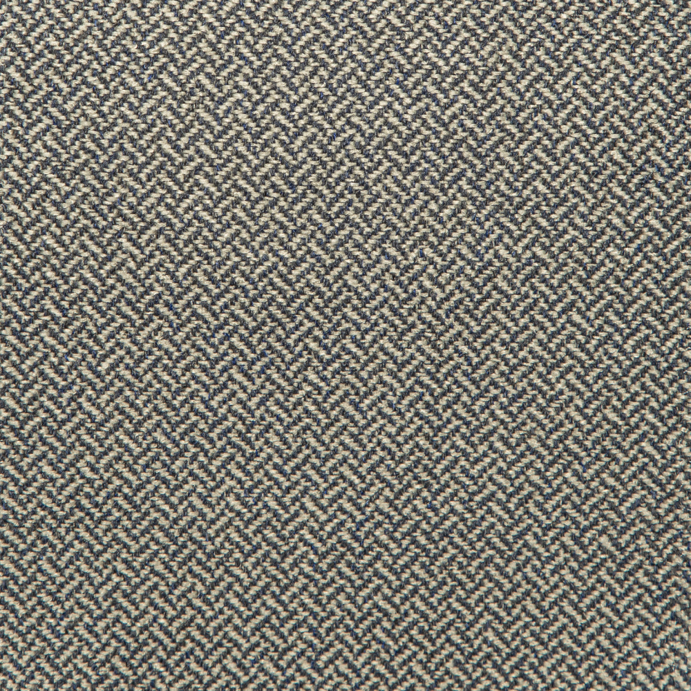 Jubilee Collection: Polyester Zigzag Patterned Jacquard Fabric; 280cm, Cream/Blue 1