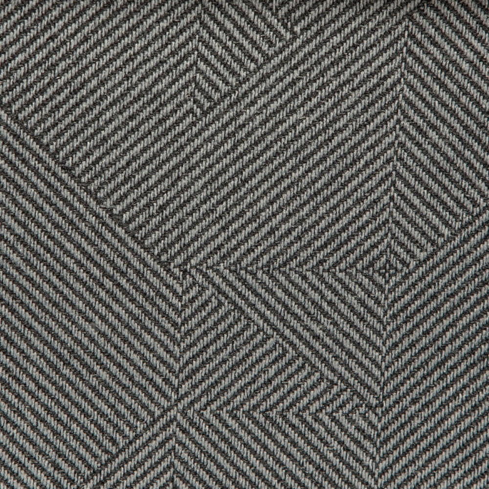 Jubilee Collection: Polyester Geometric Patterned Jacquard Fabric; 280cm, Grey/Black 1