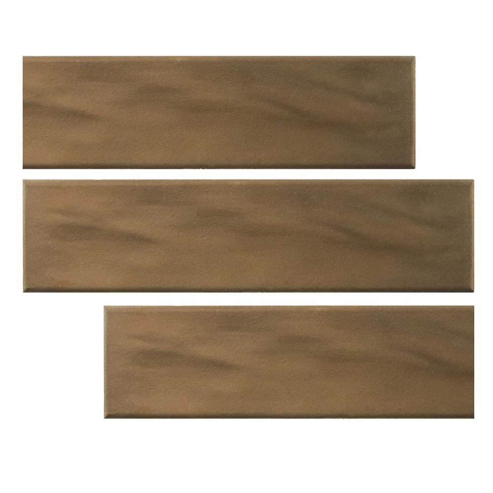 Aurea Ceramic Tile; (7.5x30.0), Brass