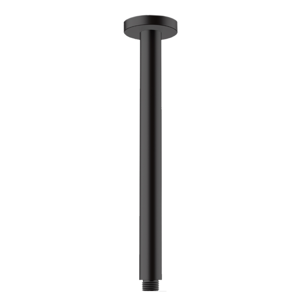 Vernis Blend: Ceiling Connector,DN15; 300mm, Matt Black 1