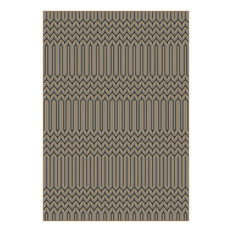 Oriental Weavers: Oria Patterned Carpet Rug; (80×150)cm, Black/Cream/Grey 1