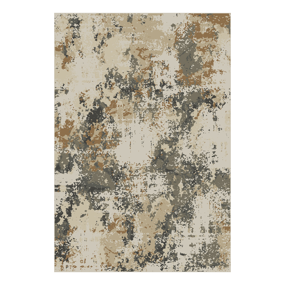 Oriental Weavers: Maharaja Abstract Carpet Rug; (100×300)cm, Dark Grey/Cream 1