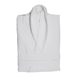 Waffel Bath Robe, White