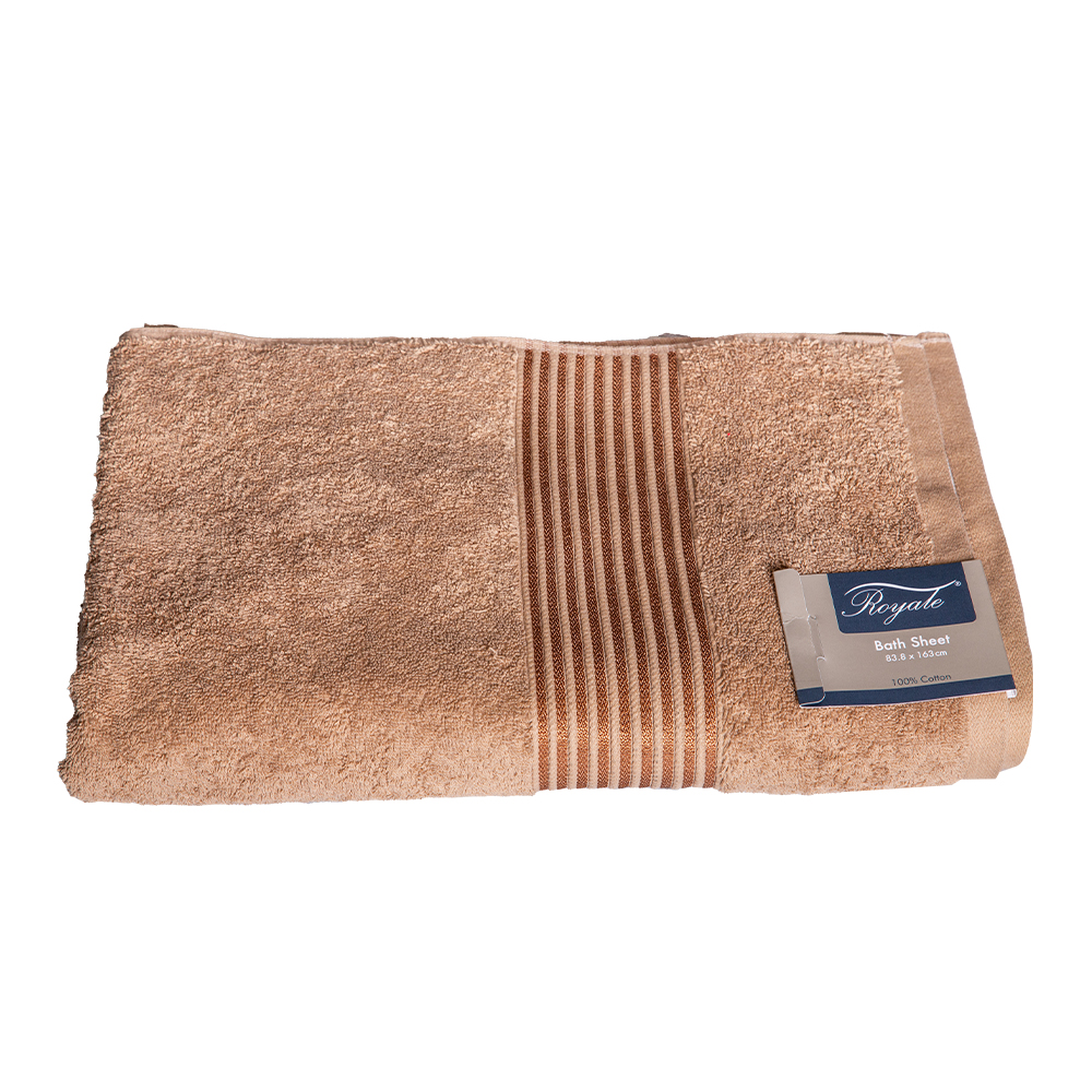 Bath Sheet, Plain; (83.8x163)cm, Brown