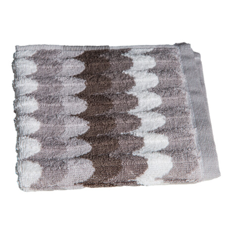 Cannon: Face Towel Waves Design; (33 x 33)cm, Grey