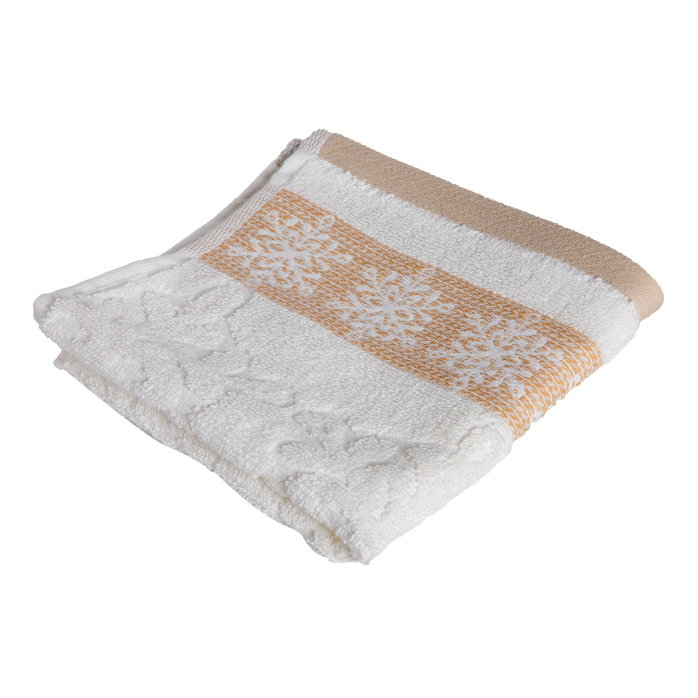 Cannon: Flake Face Towel; (33×33)cm, White 1