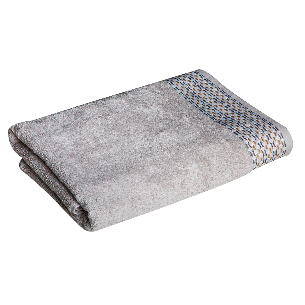 Bath Sheet, Orbit Design; (81×163)cm, Grey 1