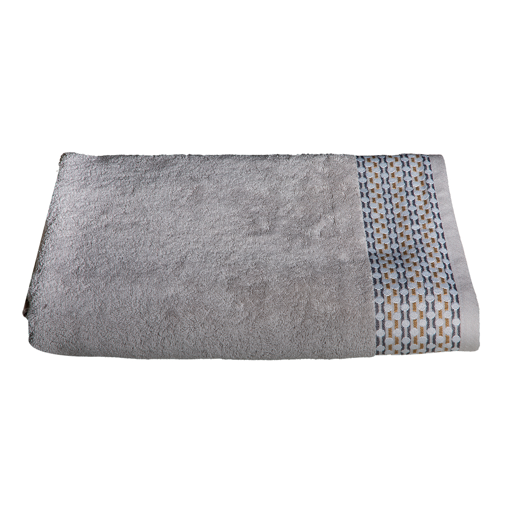 Bath Sheet, Orbit Design; (81x163)cm, Grey