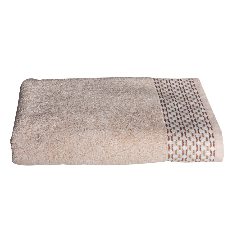 Cannon: Bath Towel Orbit Design; (70x140)cm, Beige