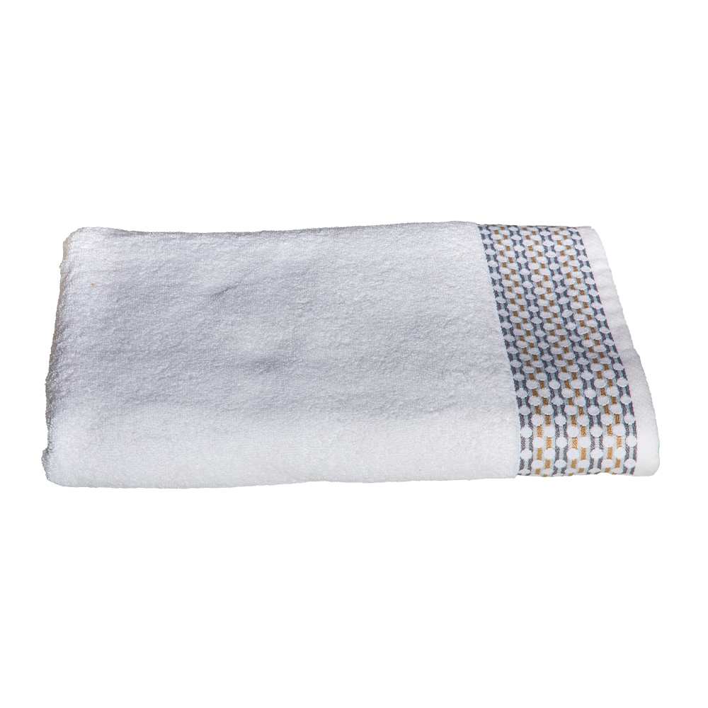 Cannon: Hand Towel Orbit Design; (41x66)cm, White Grey