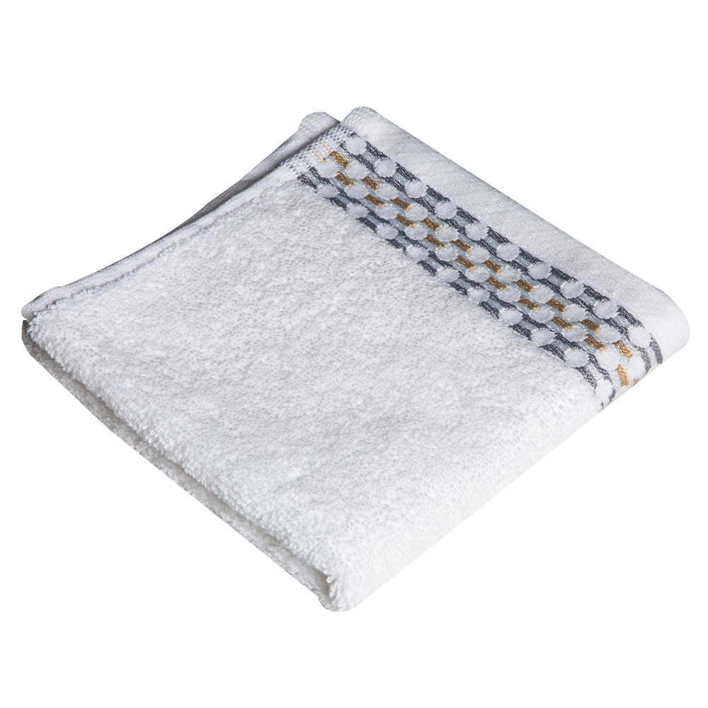 Cannon: Face Towel Orbit Design; (33×33)cm, White Grey 1