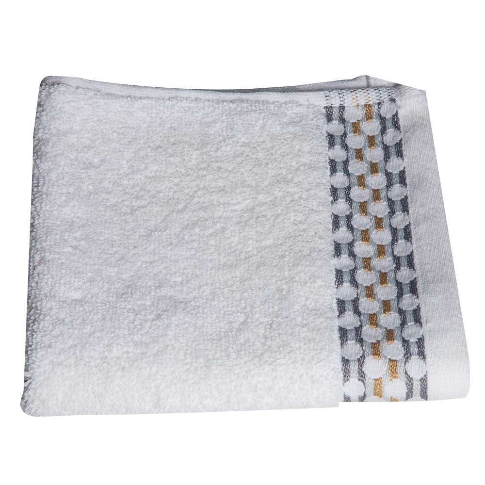 Cannon: Face Towel Orbit Design; (33x33)cm, White Grey