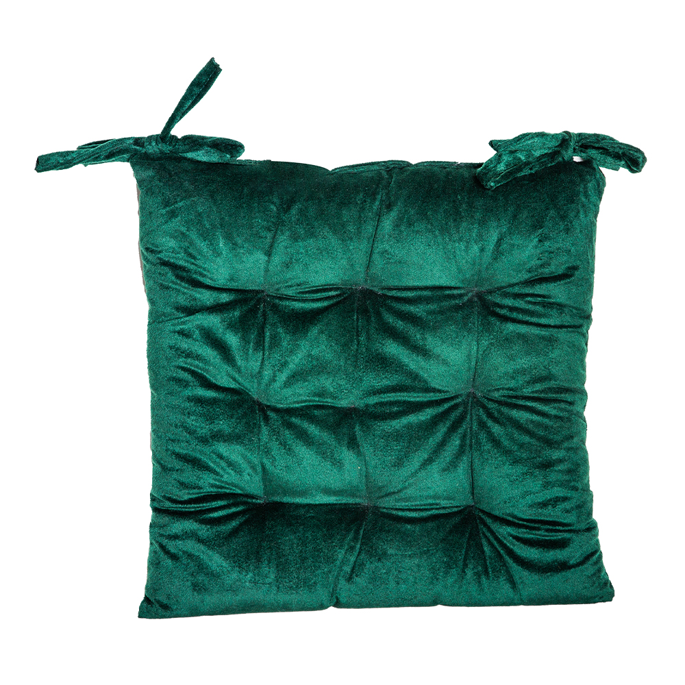 Domus Velvet Chair Pad 40x40 3 cm Green TACC shop online today