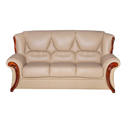 Leather Sofa : 7-Seater (3+2+1+1), Mustard