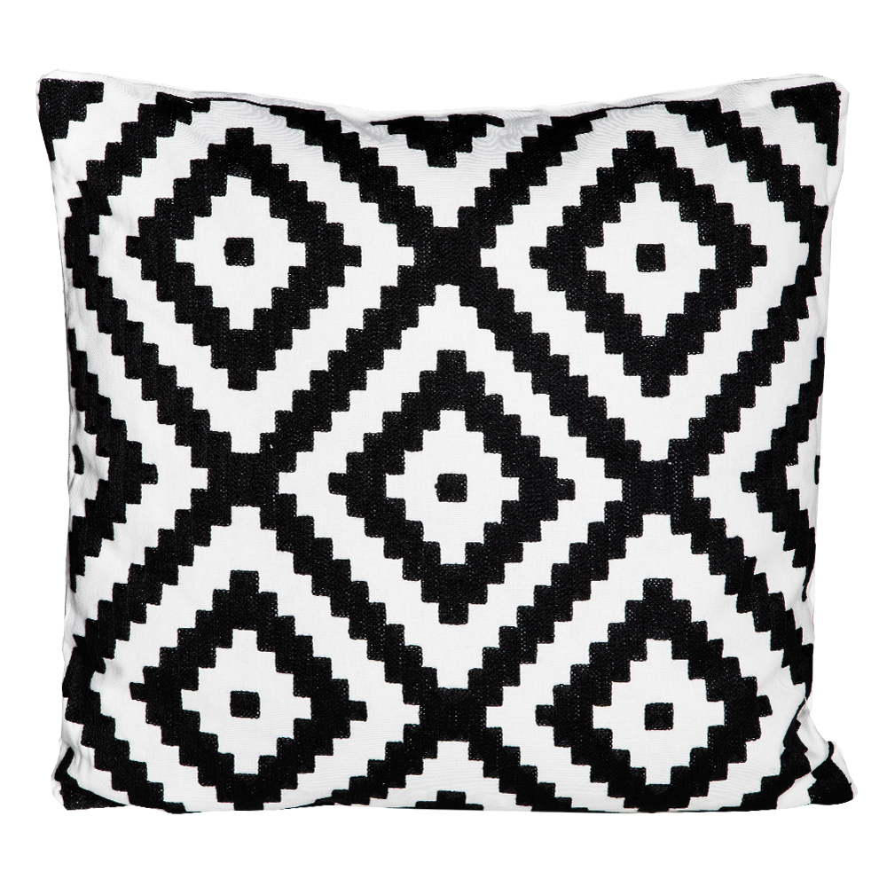 Outdoor Pillow; (45×45)cm, Black/White 1