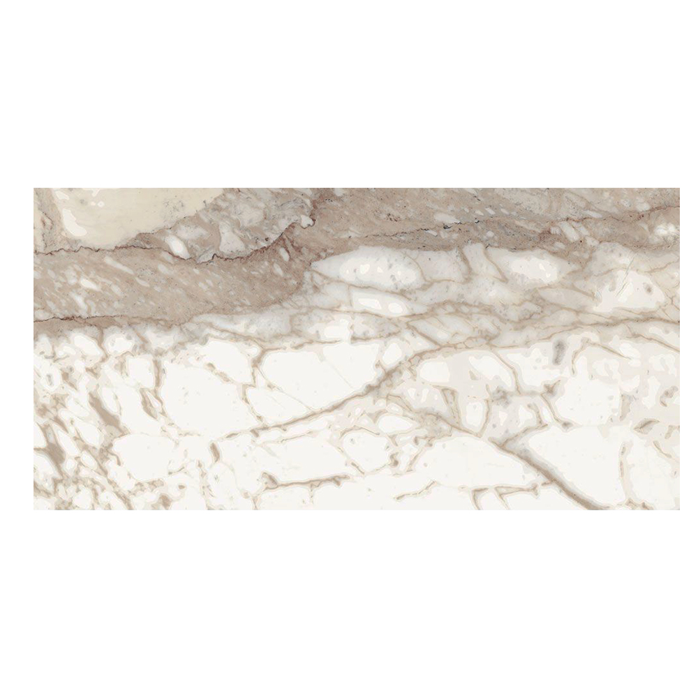 Calcatta Oro: Matt Porcelain Tile; (60.0x120.0)cm, White/Brown