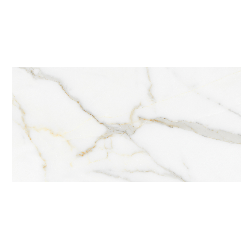 Calcatta Oro: Matt Porcelain Decor Tile; (60.0x120.0)cm, White