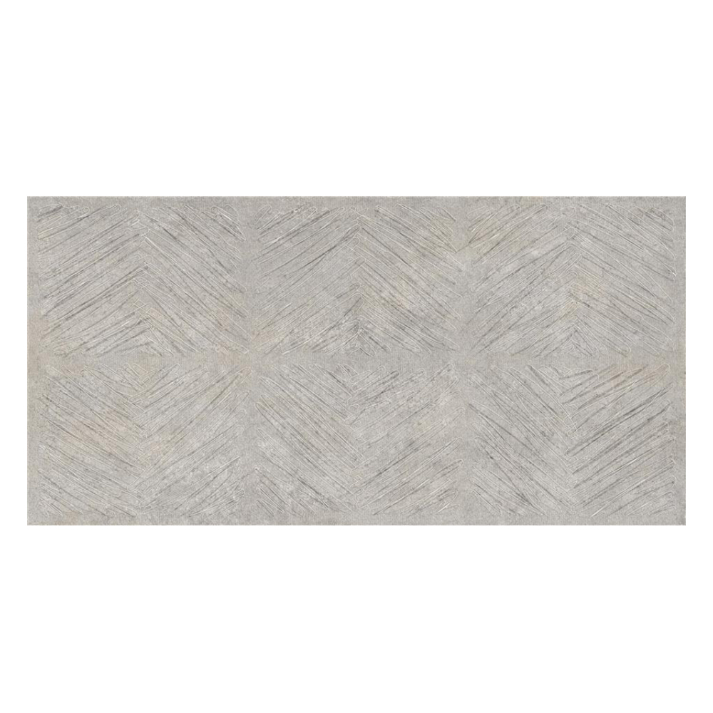 Feroe Grey: Matt Porcelain Decor Tile; (60.0×120