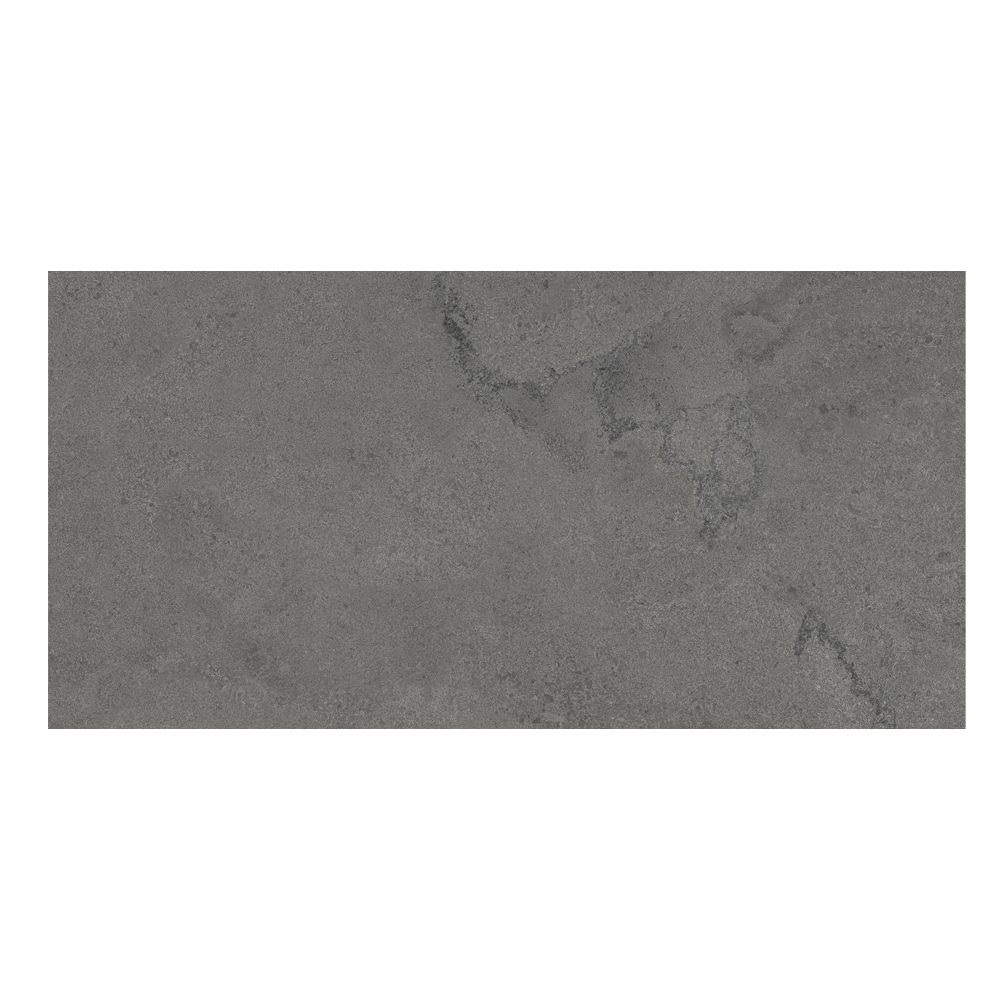 Portland Cross Anthracite: Matt Porcelain Tile; (60.0x120.0)cm, Grey